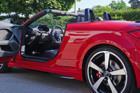 Audi TT mit Lenksäulenverlängerung