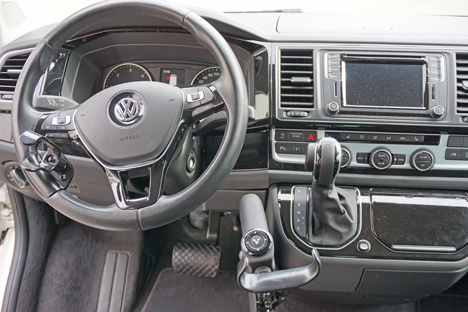 VW T5 mit Veigel E Classic, Commander und Tetragriff