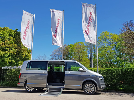 VW T6.1 mit Rollstuhlsicherung